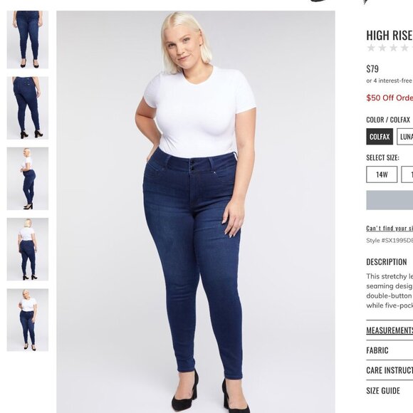 Seven 16W HIGH RISE CURVY LEGGING - Picture 1 of 8